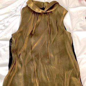 Gold Sleeveless Blouse